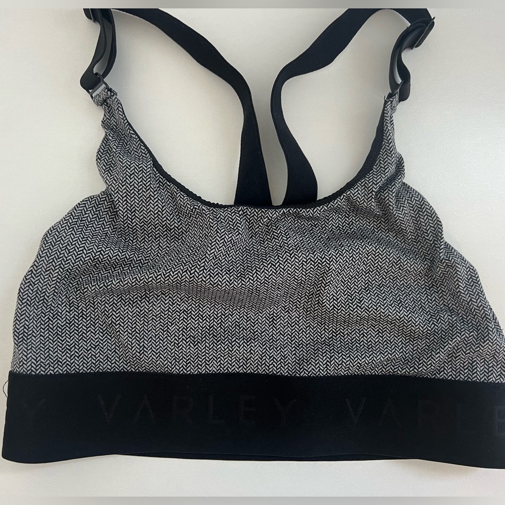 Varley Sports Bra - Black and White Speck Color - Size XS
